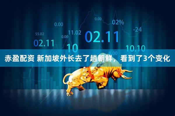 赤盈配资 新加坡外长去了趟朝鲜，看到了3个变化